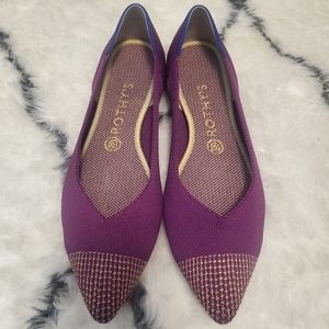 Rothy’s Mulberry points Size 10